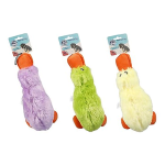 Puppy Squeaky Plush Duck 28cm, assorted